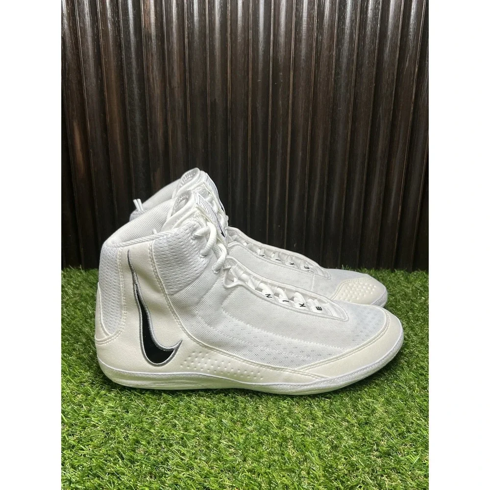 Size 11.5 - Nike Inflict 4 'White Black' HM9674-100 Men's Wrestling Shoes NEW